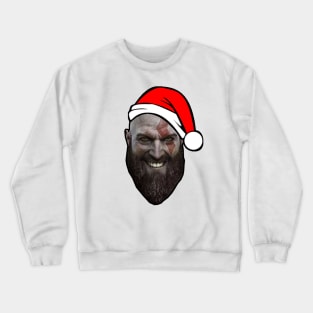 Smiley Santa Christmas Kratos Crewneck Sweatshirt